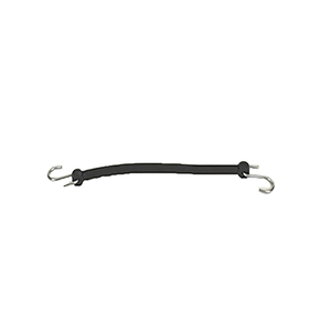 Rubber Tie-down Strap with S-Hooks, 19"