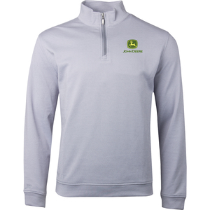 Quarter Zip Silver Pullover-3X Large