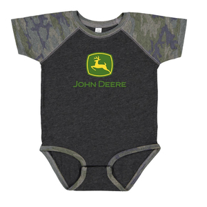 John Deere Baby Girls Romper Shirt
