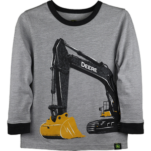 Excavator Wrap Around Long Sleeve T-Shirt