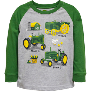 Toddler Tractor History Long Sleeve T-Shirt