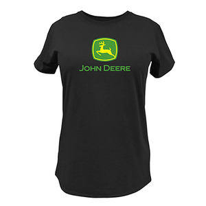 Womens Black Classic John Deere T-Shirt