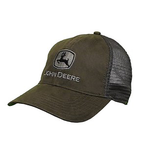 Men's Olive Stone Washed Logo Hat