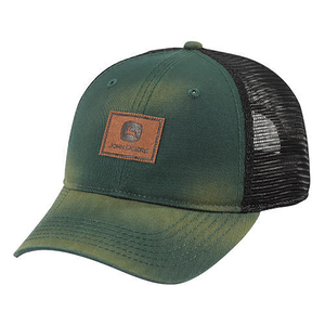 Men's Washed Green Hat with Patch