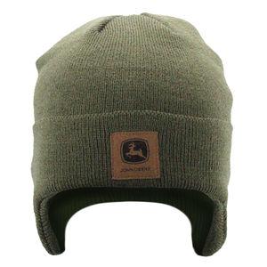 Olive Ribbed Winter Hat