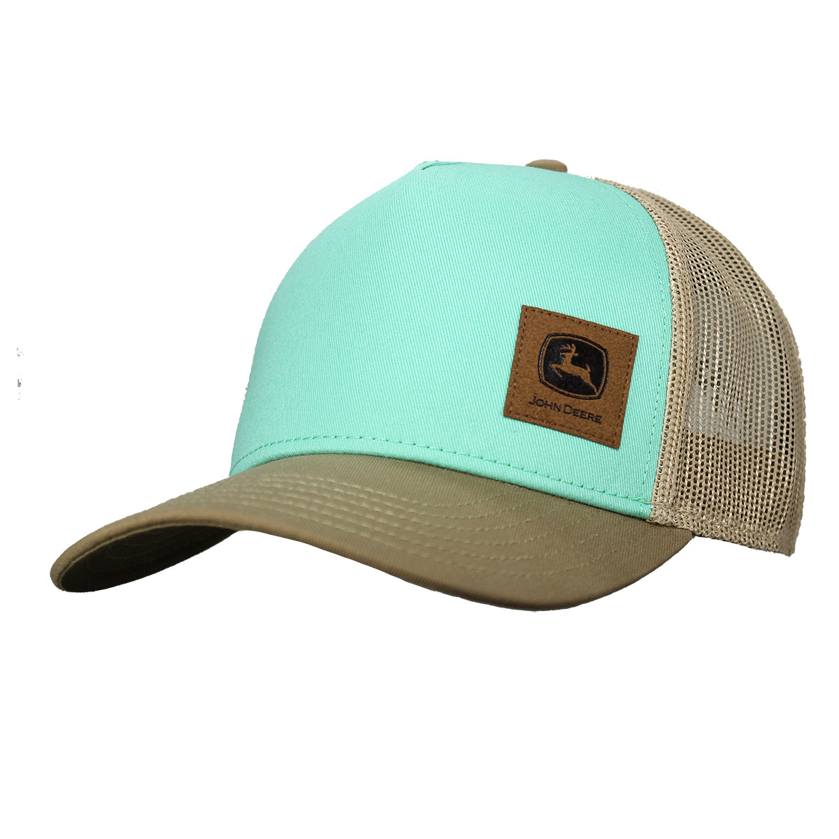 Logo Leather Patch Mesh Hat