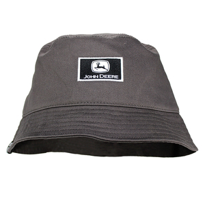 Logo Patch Grey Bucket Hat