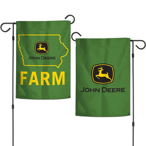 2 Sided Green Iowa Garden Flag
