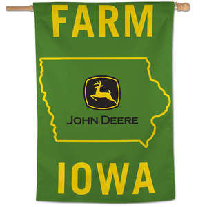 Green Iowa Vertical Banner