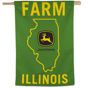 Green Illinois Vertical Banner