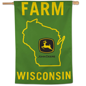 Green Wisconsin Vertical Banner