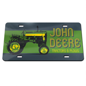 Tractors & Plows Vintage License Plate