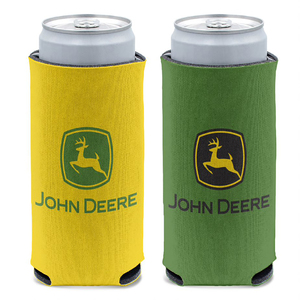 Green and Yellow Trademark Logo 12 oz. Slim Can Cooler