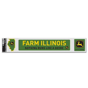 3 PK Nothing Runs Like a Deere Farm Illinois Decals