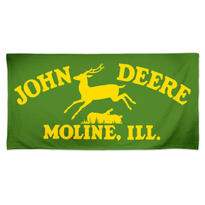 Moline, IL Vintage Logo Beach Towel
