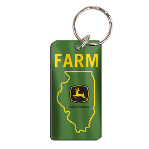 Farm Illinois Keychain