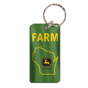 Farm Wisconsin Keychain