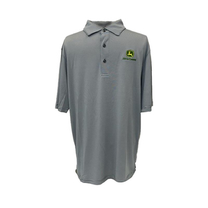 Grey Striped Ag Polo - Large