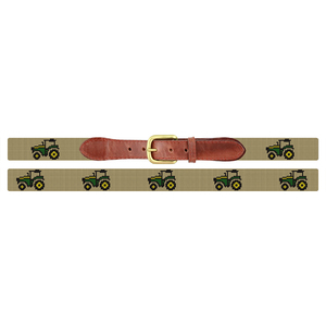 Smathers & Branson Stitched Green Tractor Belt - 44"
