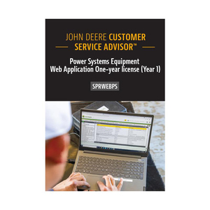 John Deere Customer Service ADVISOR™ Power Systems Equipment Web Application​ One-year license (Year 1)