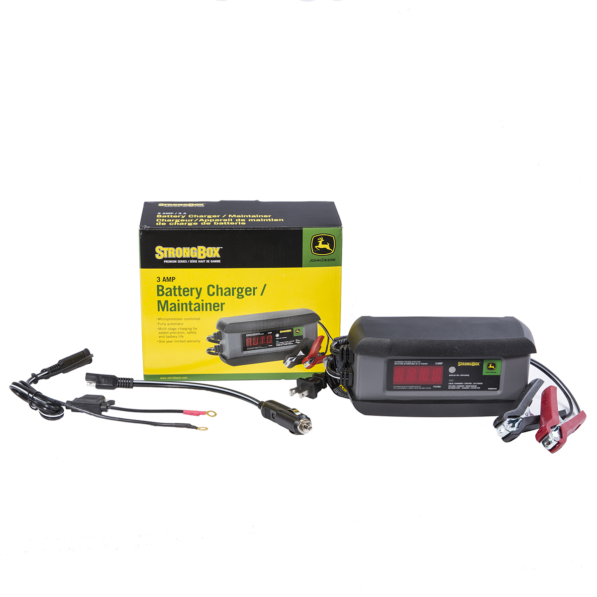 Automatic 3.0A Battery Charger & Maintainer