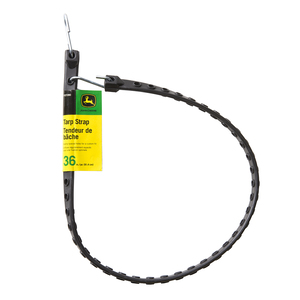 Adjustable Length Rubber Tarp Strap with S-Hooks, 36"