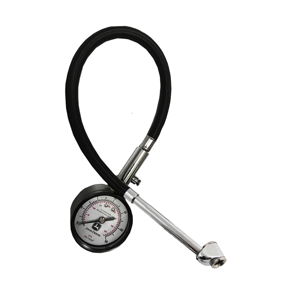 Dial Tire Air Gauge with 12-in. Hose - Dual Foot Chuck