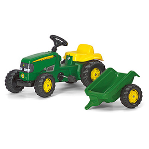 John Deere Kid Pedal Tractor With Trailer