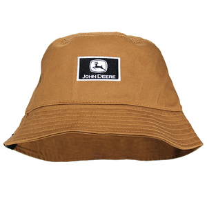 Logo Patch Brown Bucket Hat